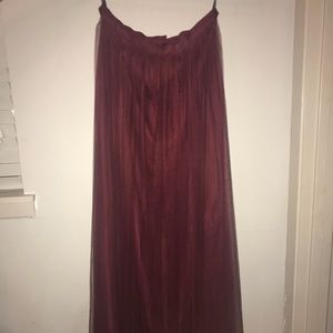 Burgundy formal maxi skirt from BHLDN